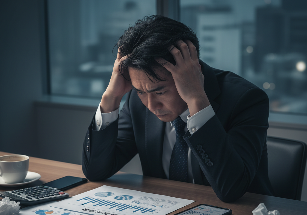 悩むトレーダー